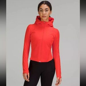 Lululemon Jacket Push Your Pace Orange size 6 Winter Fall Hiking Running Walking